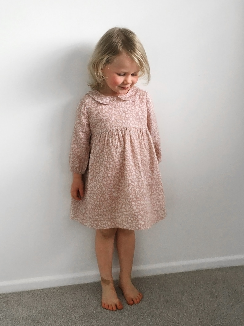 Amy Dress PDF sewing pattern sizes 6-9m 8yr baby & toddler dress, party dress, peter pan collar dress image 6