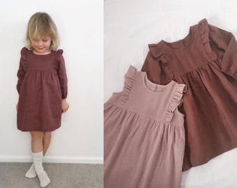 Evie Dress - PDF sewing pattern, sizes 6-9m - 8yr | baby & toddler, girls long sleeve, sleeveless dress