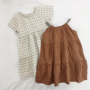 Lucy Dress PDF sewing pattern - sizes 6-9m - 8yr | short sleeved & sleeveless, tiered dress, baby and toddler dress