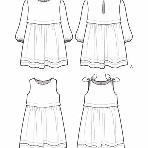 Sophie Dress PDF Sewing Pattern Sizes 6-9m 8yr - Etsy UK