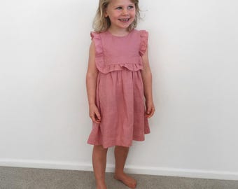 Lily Pinafore PDF Sewing Pattern: Baby, Toddler & Girl Dress (Sizes 6-9m to 8yr)