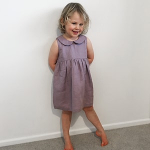 Amy Dress PDF sewing pattern sizes 6-9m 8yr baby & toddler dress, party dress, peter pan collar dress image 7