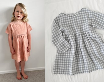 Chloe Dress & Skirt - PDF sewing pattern | sizes 6-9m - 8yr, summer or winter, baby, toddler, girl's