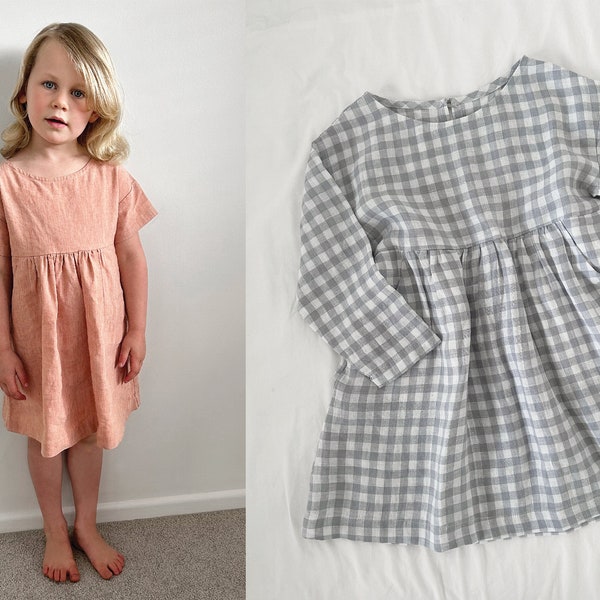 Robe et jupe Chloé - Patron de couture PDF | tailles 6-9m - 8yr, été ou hiver, bébé, bambin, fille