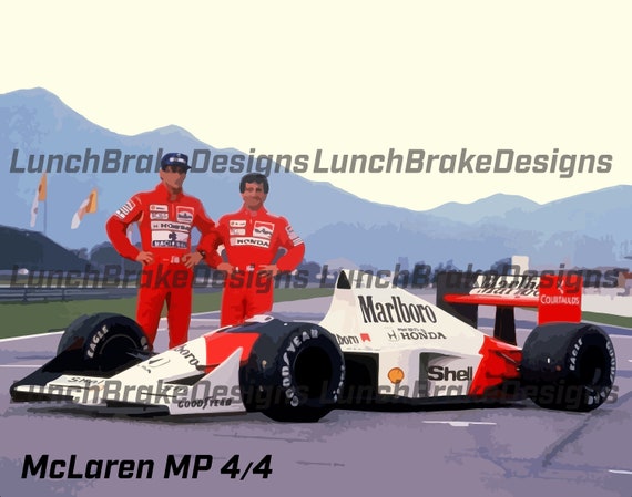 F1 パンフレット Suzuka F1 Poster / McLaren Formula1 Print / Japanese Grand Prix