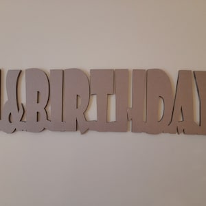 1&cumpleaños - recorte de cartón, decoración de pared, decoración de cumpleaños, arte de pared, decoración de fiesta, diferentes tamaños. Para proyectos de bricolaje.