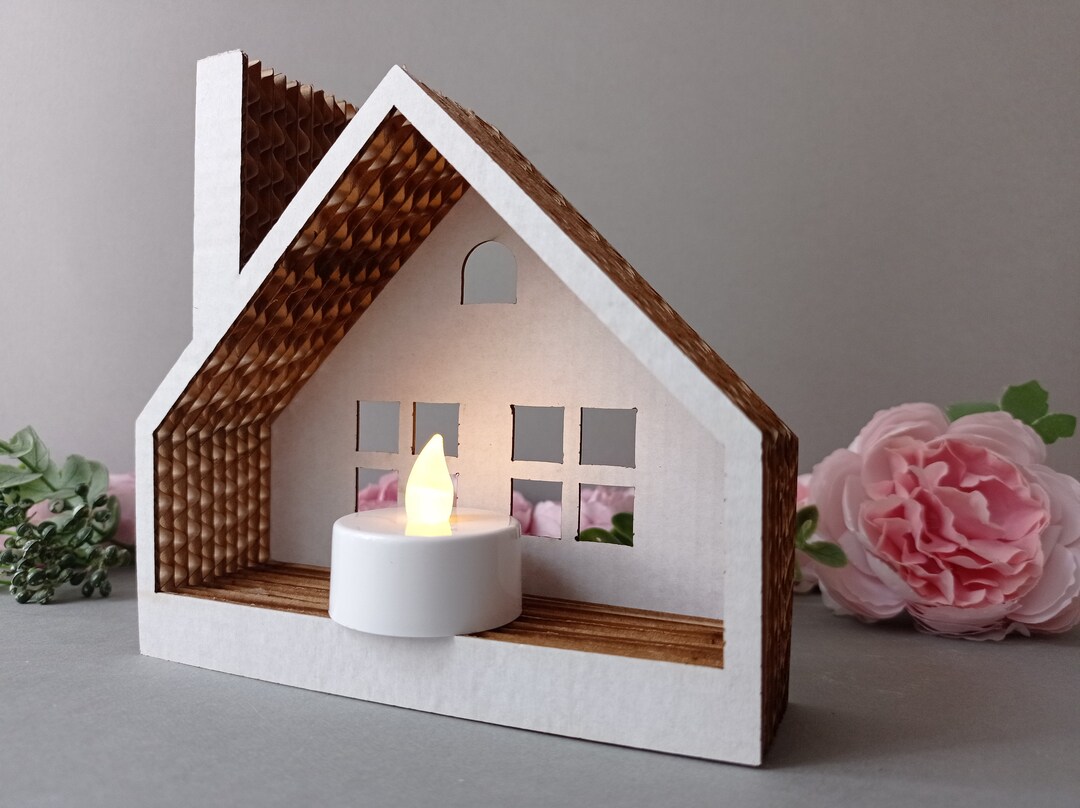 Cardboard Led Tea Light Holder, Party and Home Decor, Christmas