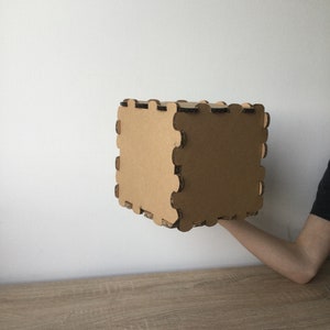 Caja de almacenamiento plegable de cartón, proyecto de bricolaje, espacio de almacenamiento, caja de regalo, herramienta de expresión creativa. Material duradero.