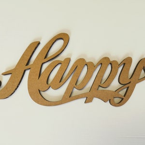 Recorte de cartón de palabra o nombre personalizado, decoración de pared, decoración del hogar, arte de pared, decoraciones de fiesta, diferentes tamaños. Para proyectos de bricolaje.