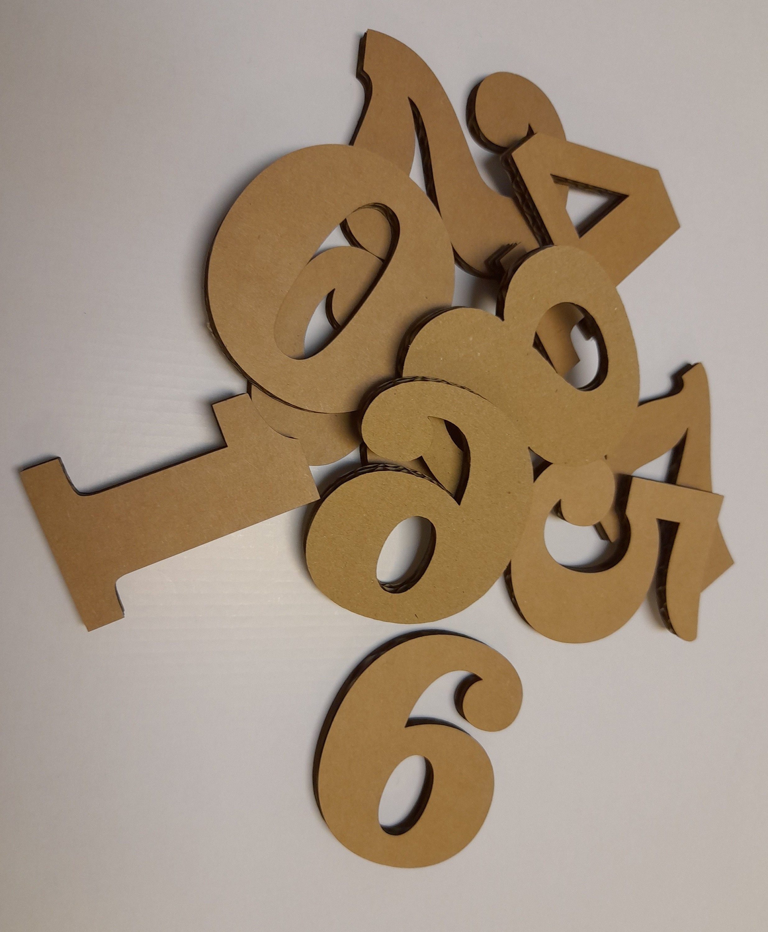 Large Cardboard Letters and Numbers. DIY Letters and Numbers