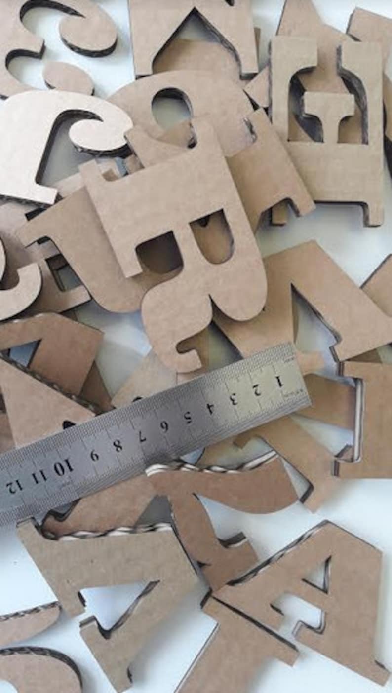 Printed Cardboard Letters And Numbers – WNYI