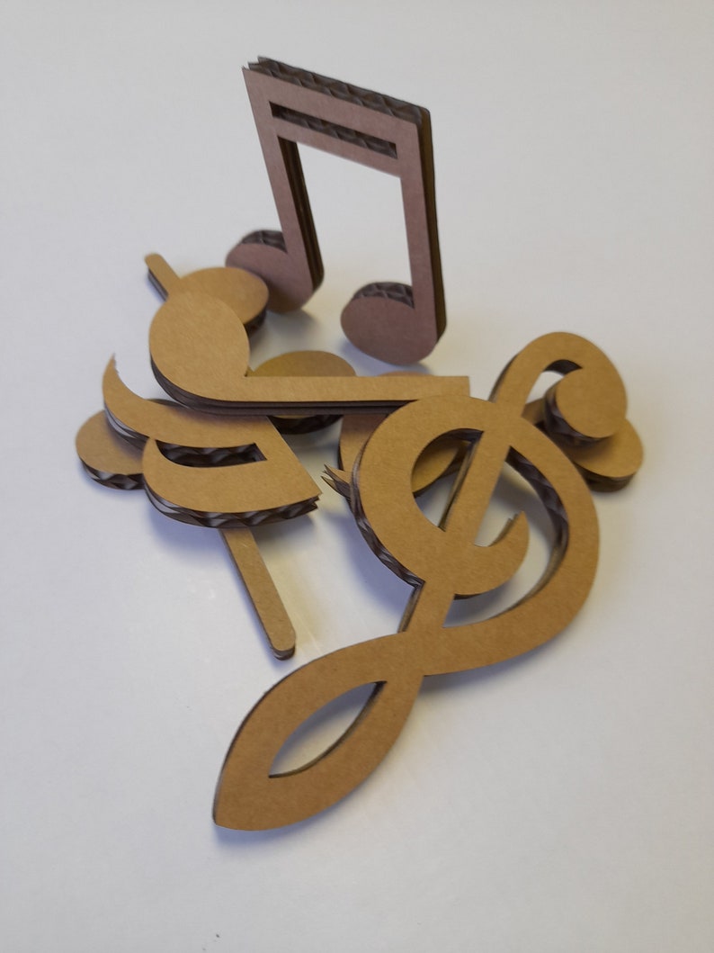 Music Notes Shapes - Cardboard Cutout. Home and Party Decor, Music ...