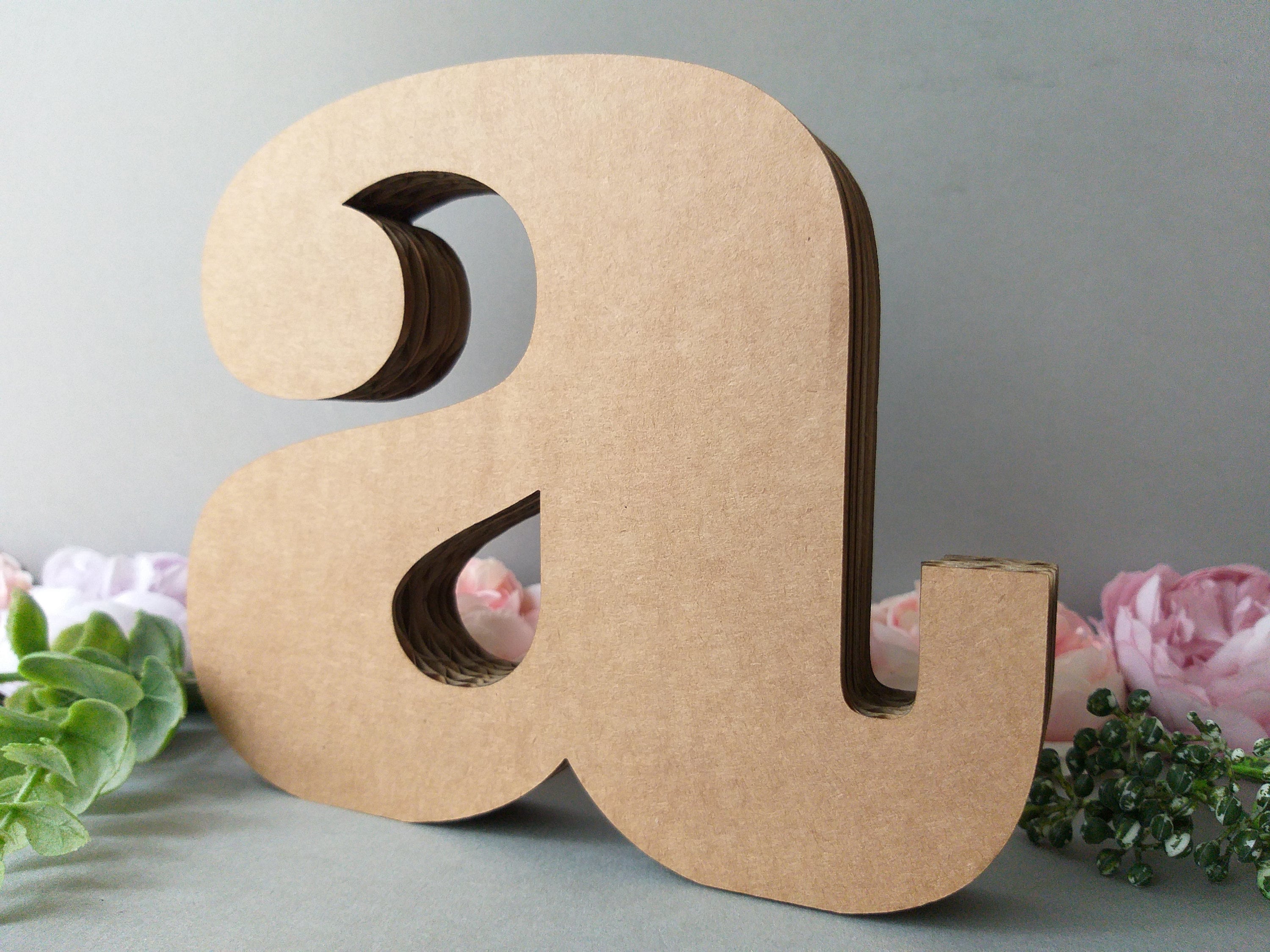 Cardboard Letters and Numbers. DIY Letters and Numbers. Different Sizes.  for Multiple Purposes. 