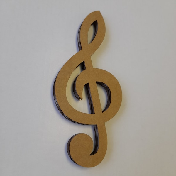 Music notes shapes - cardboard cutout. Home and party decor, Music house decor,  wall art, party decorations, DIY projects, different sizes.