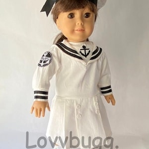 Zestaw letniej sukienki midi z gwizdkiem dla lalki American Girl 18&quot; Samantha — lepszy od oryginału — przeczytaj dlaczego!