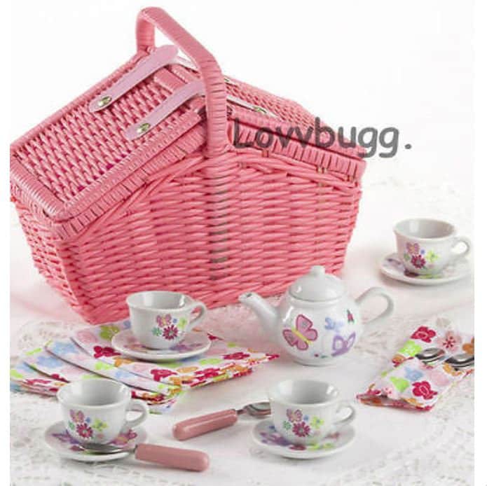18 inch doll tea set discount