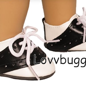 Saddle Oxford Shoes for 18 inch American Girl Dolls & the Many Clones plus fit Bitty Baby and Baby Born--for School Uniforms and Costumes