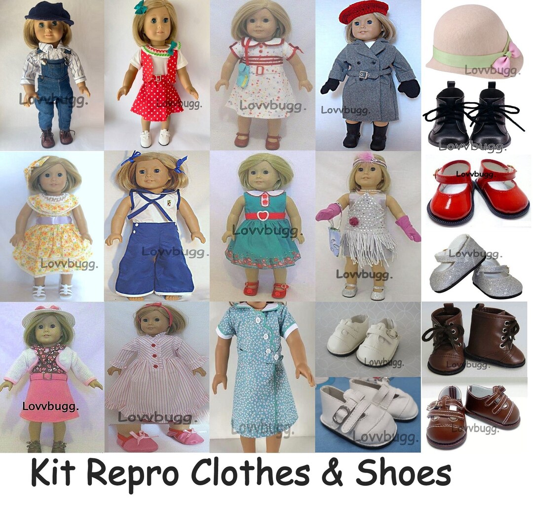 Repro Kit Clothes for 18in American Girl 1930's Overalls Reporter