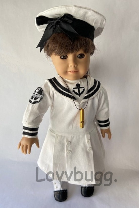 Summer Middy Dress Repro Set With Whistle for American Girl 18 Doll Samanthabetter Than the Originalread Why Etsy UK