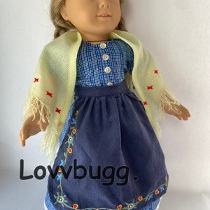 SALE Kirsten On the Trail Repro Dress Set w Apron & Shawl for Kirsten 18inch American Girl Doll Swedish Pioneer READ CAREFULLY! No Returns!