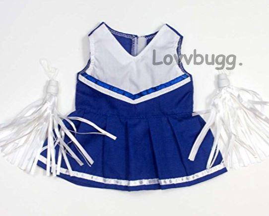 Mädchen Halloween Kostüm Skelett Cheerleader – Kleid Mit Pompons, Strumpfhosen, Kunstblut & Gesichtsfarbe