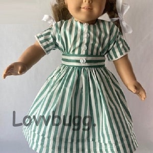 Repro Kirsten Clothes Dress Shoes Boots for 18 American Girl Doll Dirndl Summer Winter Birthday School Baking Gown Midsummer & Basket Trail Stripes Summer Dress