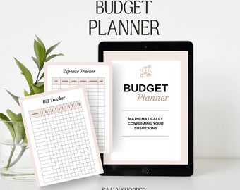 Printable Budget Planner | Expense & Bill Tracker (Digital Download)
