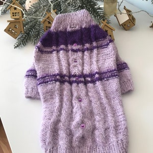 Knit Sweater for Small Dogs, Knit Shirt for Dogs, Knit Dog Jumper, Cozy Dog Sweater, Soft Dog Sweater, Pet Gift, Dog Gift