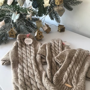Knitted Dog Sweater for boys or girl / Jumpsuit cat / Hoodie sweater /  jacket for sphinx  /yorkie Pullover /Puppy clothes/gift for dog cat
