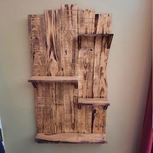 Rustic Wall Shelf / Reclaimed Shelf / Upcycled Pallet / Home Decor / Bathroom Shelf / Beach House Shelf / Shelving Unit / Wall Hanging