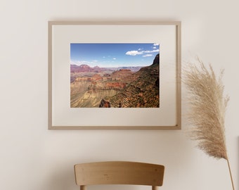Grand Canyon Layers Wall Art, Desert Canyon Print, Arizona Hiking, National Park Art, Printable Wall Art, Desert Landscape