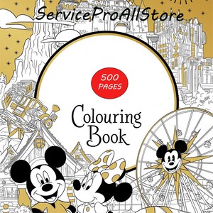 Digital Coloring Book  and Coloring Pages 500 pages instant delivery