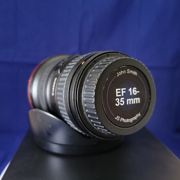 Camera Lens Cap Labels