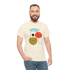 Retro Mid Century Modern Tee, Abstract Art Shirt, Birthday Gift for Him, Vintage Atomic Age Top, Unisex T-Shirt, Atomic Age