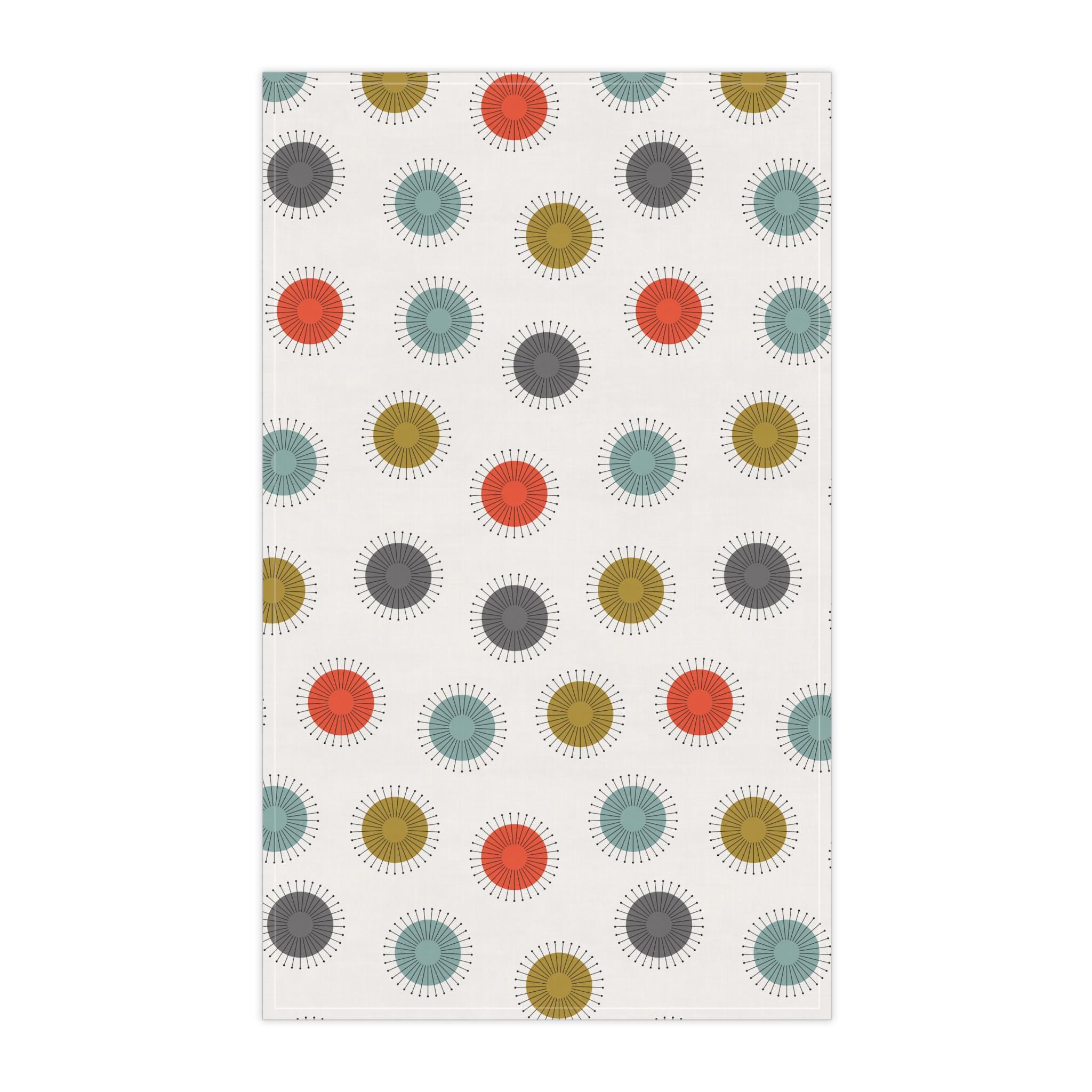 Mid Century Moderne Geschirrtücher – Set Mit 2 Grünen Handtüchern (40x60 Cm), Weich & Saugstark Für Küche, Bad & Bar