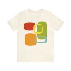 Mid Century Modern T-Shirt, Women&#39;s, Men&#39;s, Unisex, Christmas Gift, Atomic Tee, Birthday Gift, Mid Mod Clothing, 1960s Mod, 1950s Modern Art