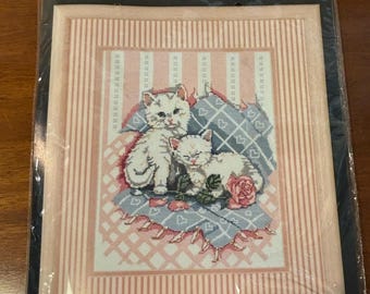 Bucilla Counted Cross-stitch kit (Cuddle Up)