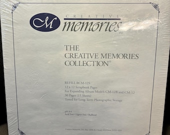 Creative Memories 12x12 White Refill Pages Older Version