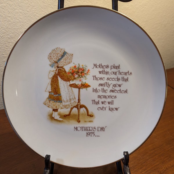 Vintage Holly Hobbie Mother's Day 1975 Plate