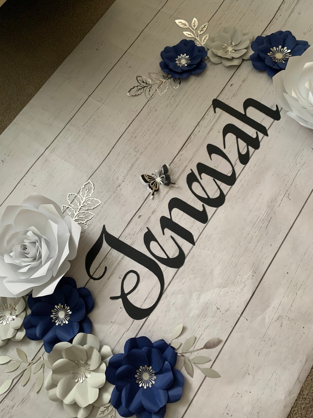 Cardstock Names Wall Dec Names Wallart Nursery Too Can Etsy