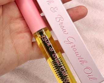 All Natural Lash & Brow Growth Serum: Vegan, Hexane-Free