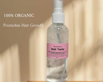 Spray tónico para el crecimiento del cabello con romero que ayuda a combatir la caída del cabello y la caída del cabello. Orgánico.
