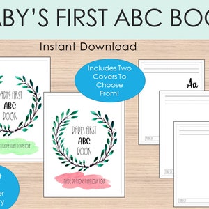 Baby's First ABC Book Print &amp; Color - Etsy