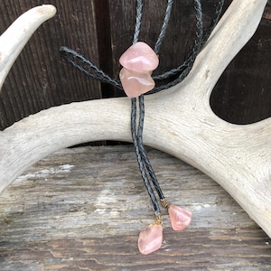 Pink Stone - Bolo Tie