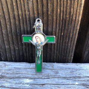 Holy Mary with Jesus on the Cross - Crucifix Pendant