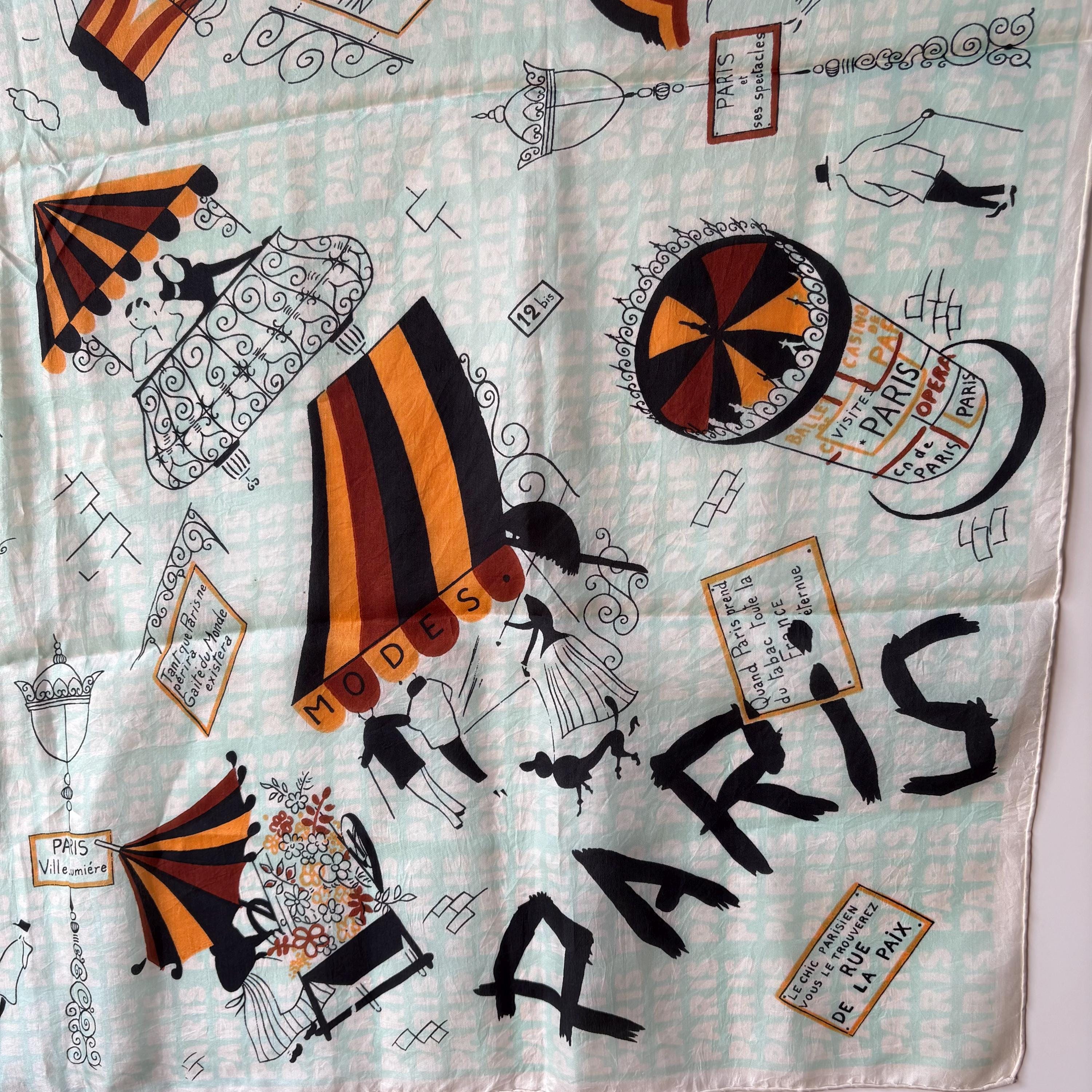 Tourist Scarf France - Etsy