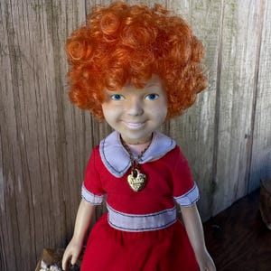 orphan annie red dress Adult Size Movie Little Orphan Annie Red Costume Dress 4 Halloween/stage Play Custom Size