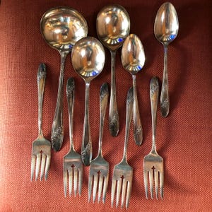 Vintage Tudor Plate Utensils by Oneida Community - Silver plate