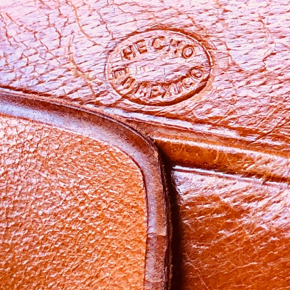Vintage 1970s Hand Tooled-  Genuine Leather Walle… - image 10