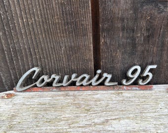 Vintage Corvair 95 Car Emblem or Badge - 1960's